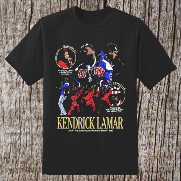 Kendrick Lamar The Super Bowl Halftime Show 2025 Sza Uncle Sam Shirt
