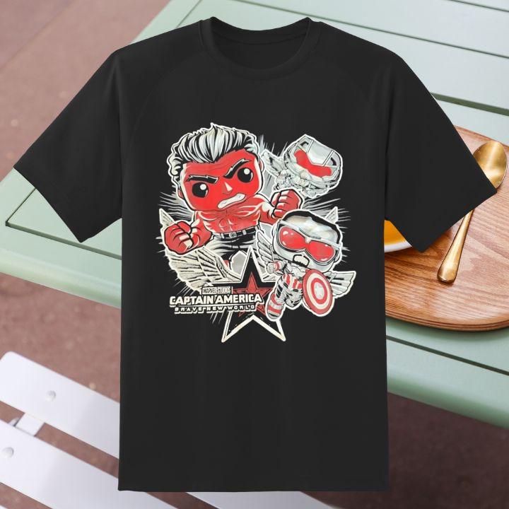 Marvel Captain America Brave New World Red Hulk Falcon Shirt