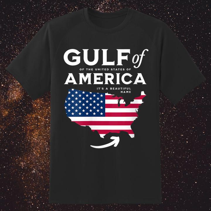 Gulf Of The United States Of America 2025 American Flag T-Shirt