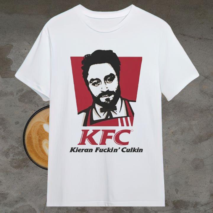 Kieran Culkin Actor Oscars 2025 Parody Kfc Kieran Fuckin' Culkin T-Shirt