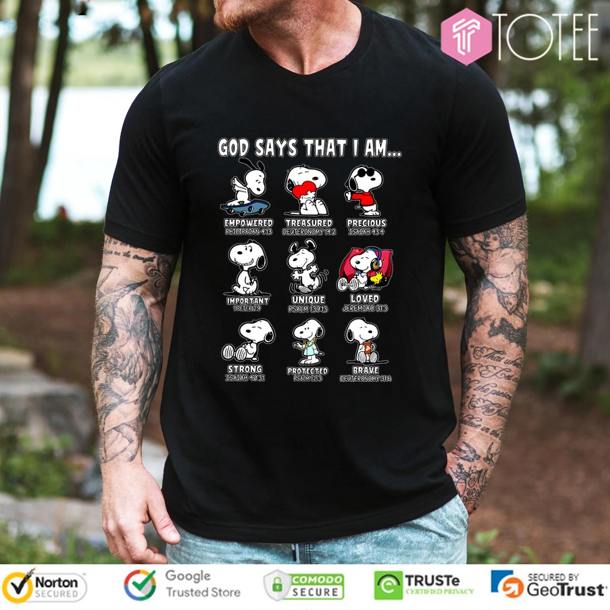 Snoopy God Shirt: Embrace Your Inner Classic - Shop Now!