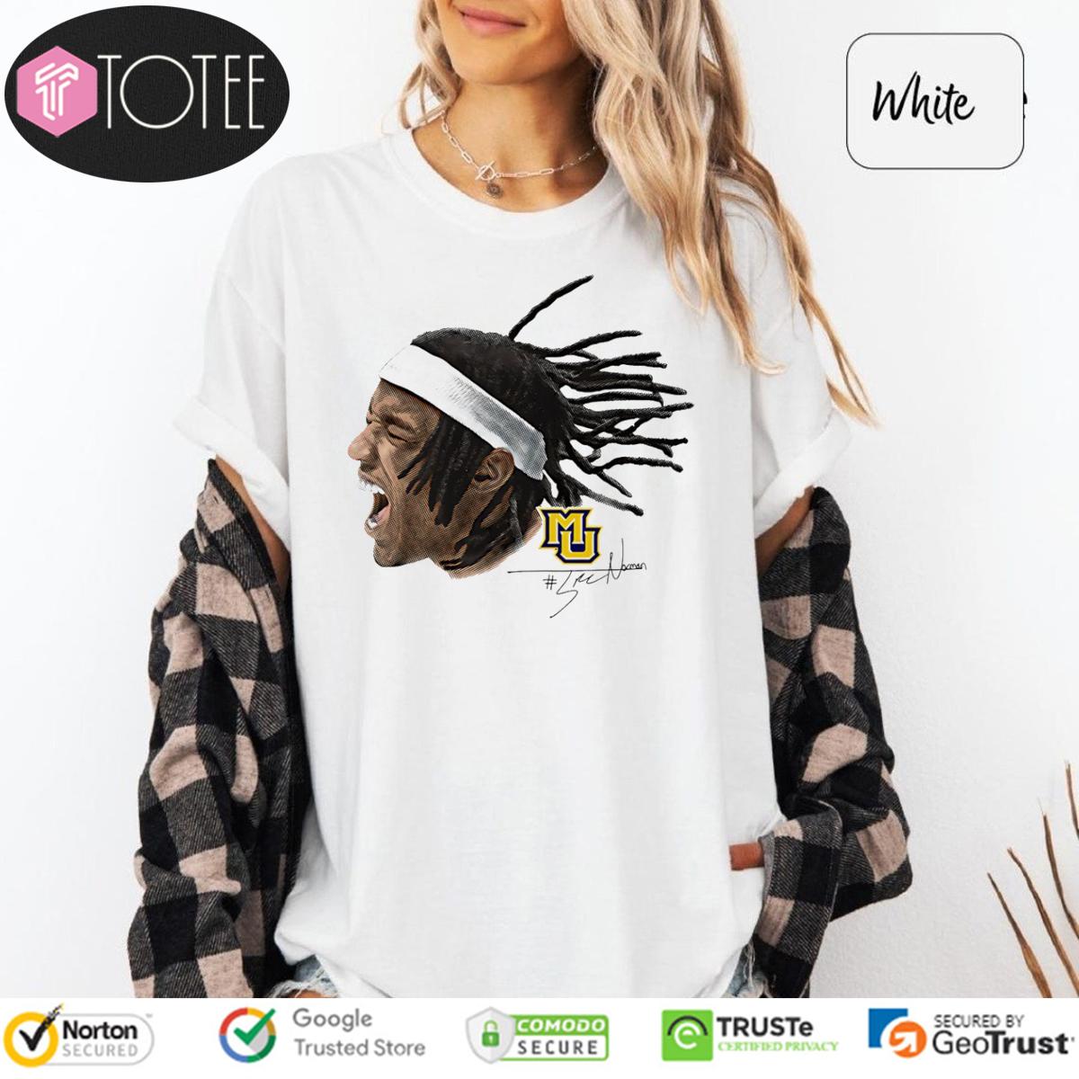 #5 Tre Norman Marquette Golden Eagles Head Signature T-Shirt