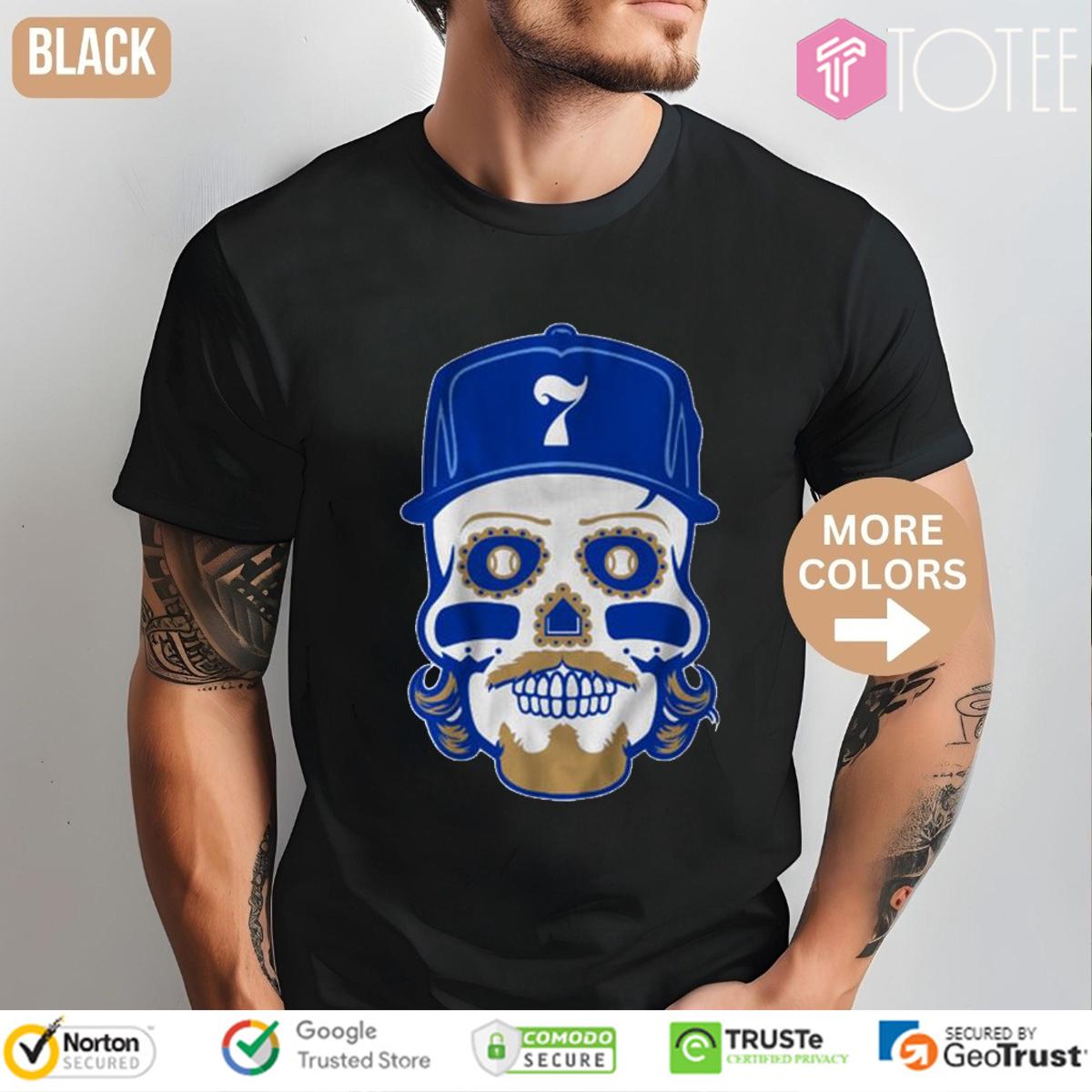 Bobby Witt Jr. Sugar Skull Kansas City Royals T-Shirt