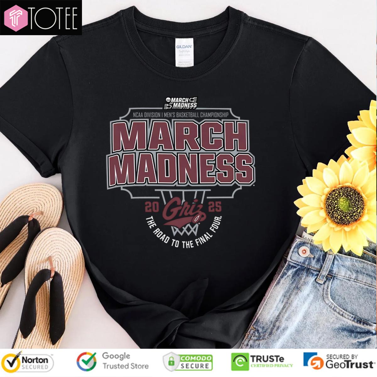 Montana Grizzlies Final Four March Madness Ncaa Division I Mens Basketball Championship 2025 Shirt