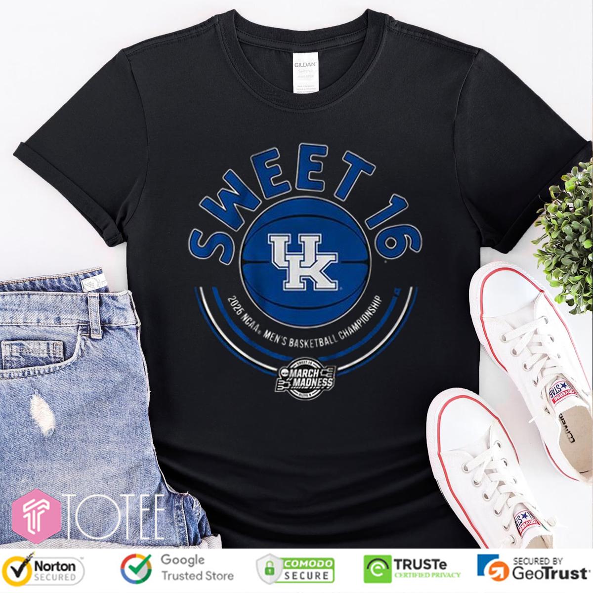 Kentucky Wildcats Sweet Sixteen 2025 NCAA Men's Basketball Championship Shirt