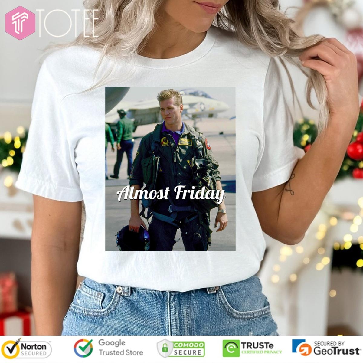 Almost Friday Top Gun Val Kilmer The Iceman T-shirt