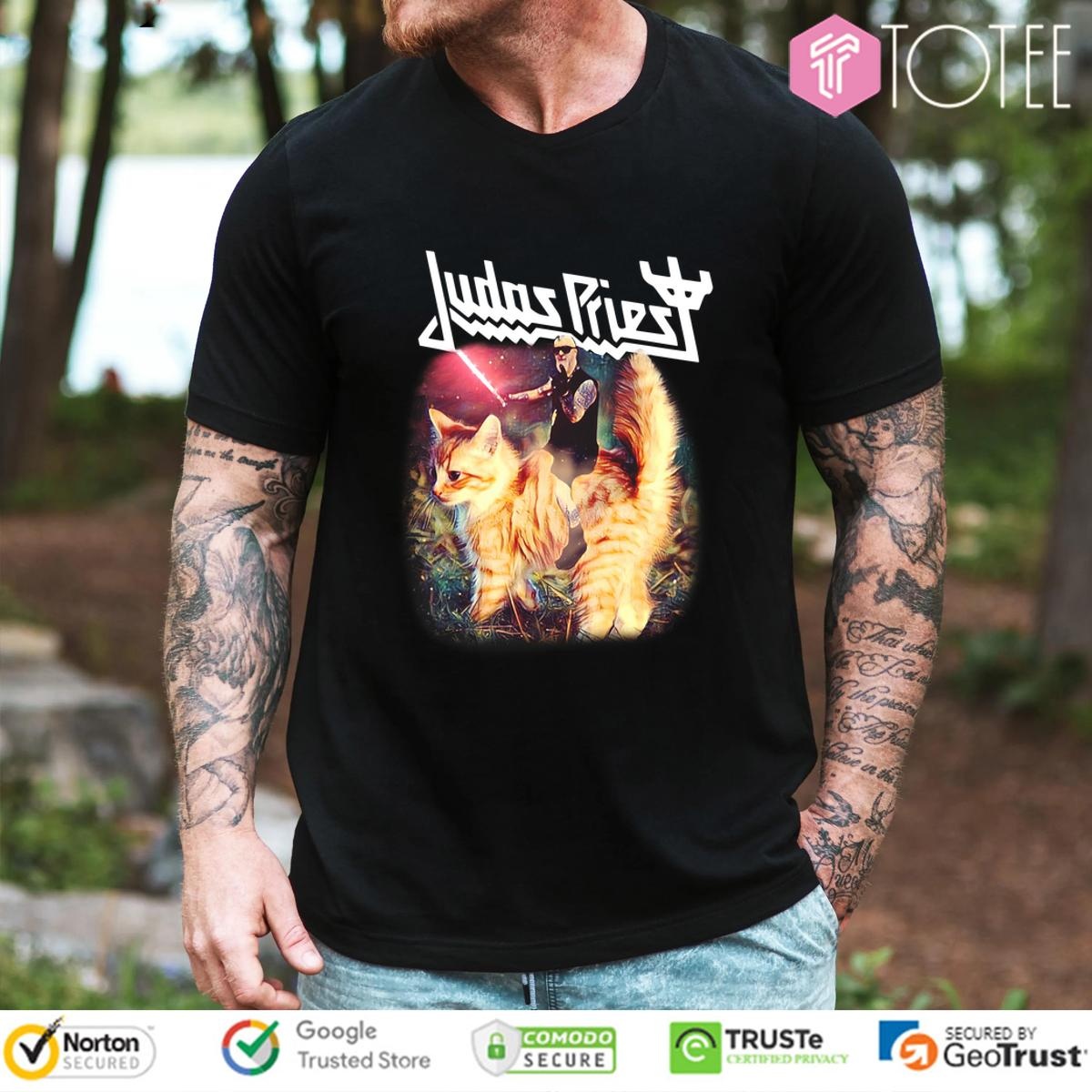 Star Wars Judas Priest Riding Cat T-shirt