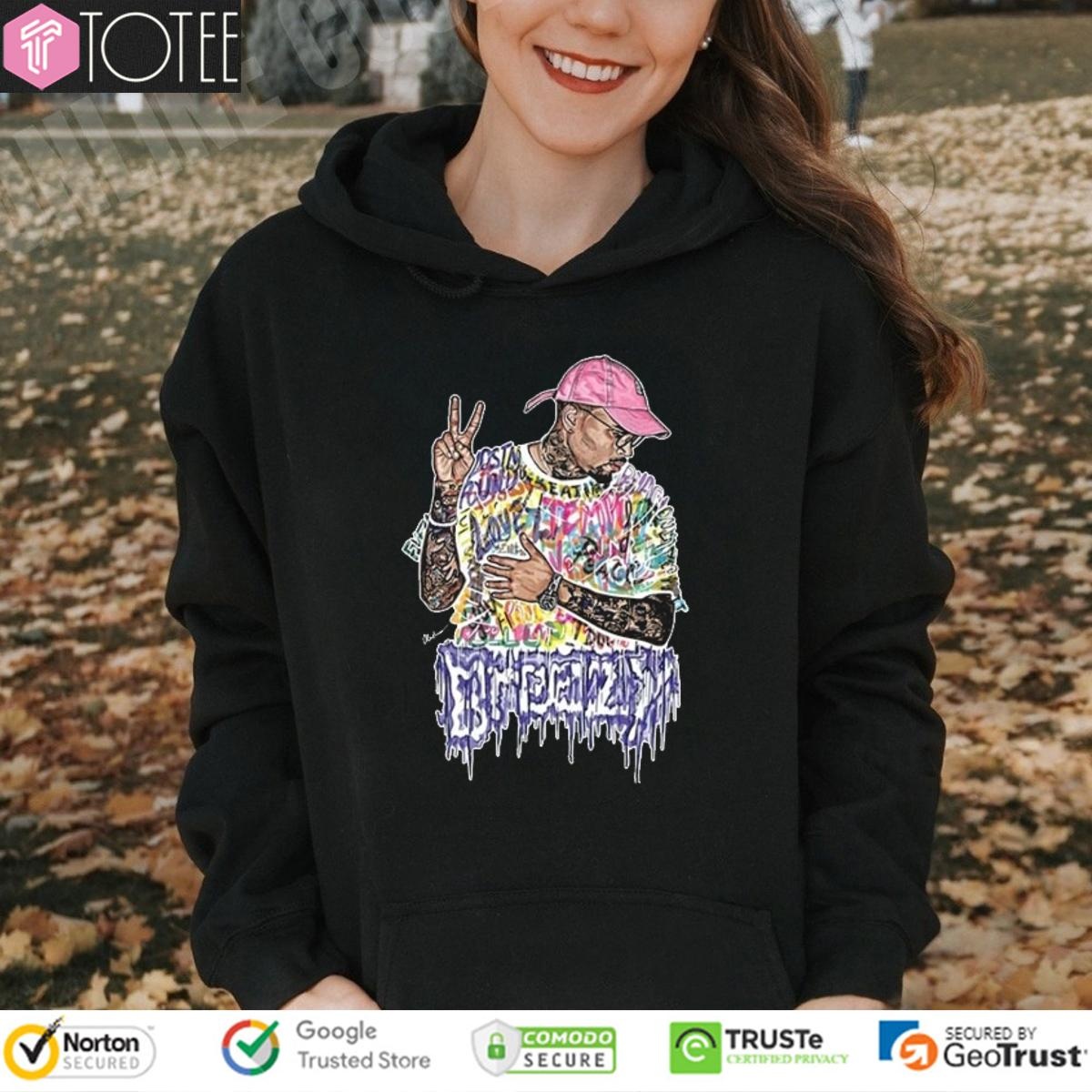 Chris Brown 2025 Breezy Bowl XX Tour Art T-shirt