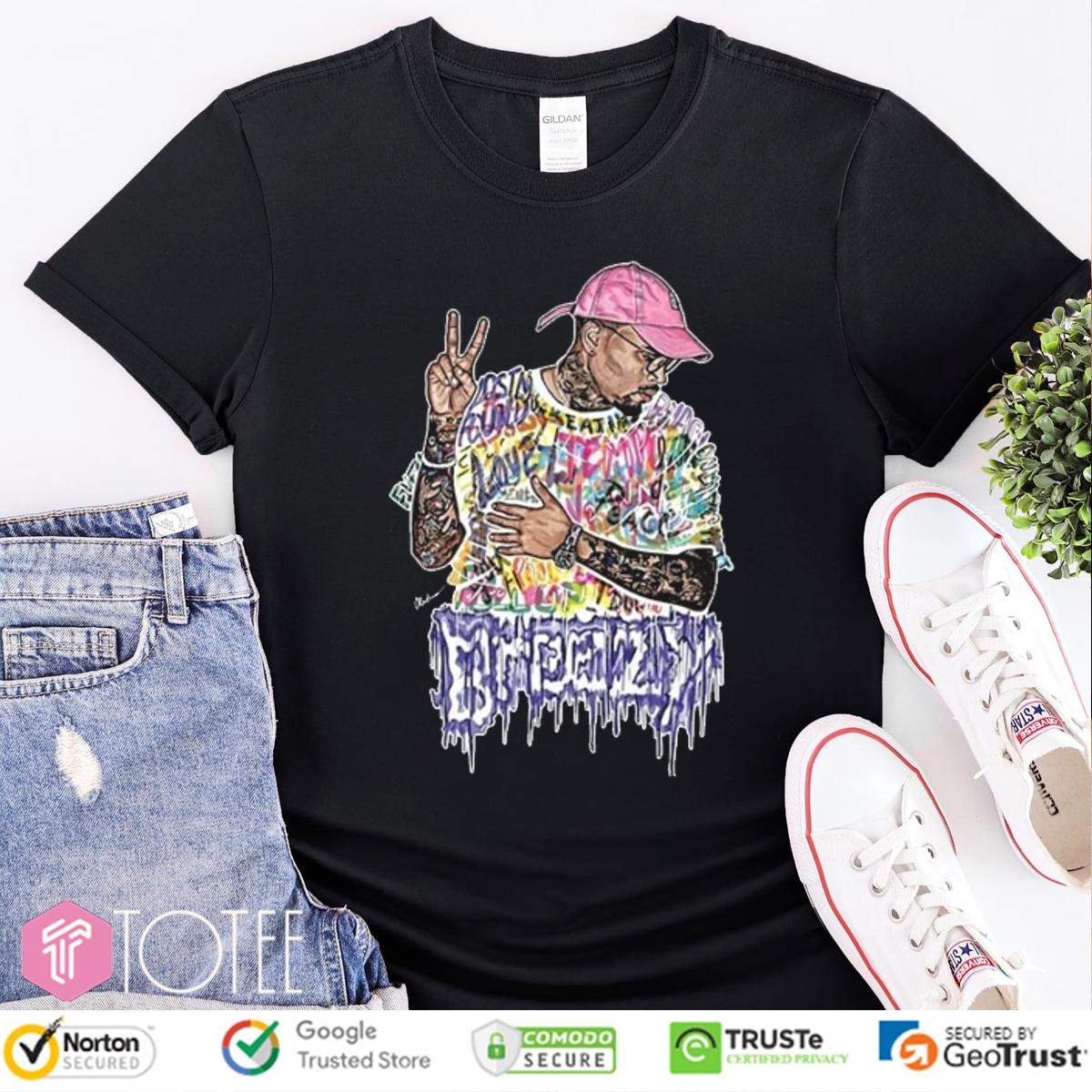 Chris Brown 2025 Breezy Bowl XX Tour Art T-shirt Chris Brown 2025 Breezy Bowl XX Tour Art T-shirt