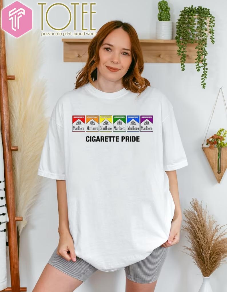 Marlboro Cigarette Lgbt Pride Rainbow Gay Colors T-shirt