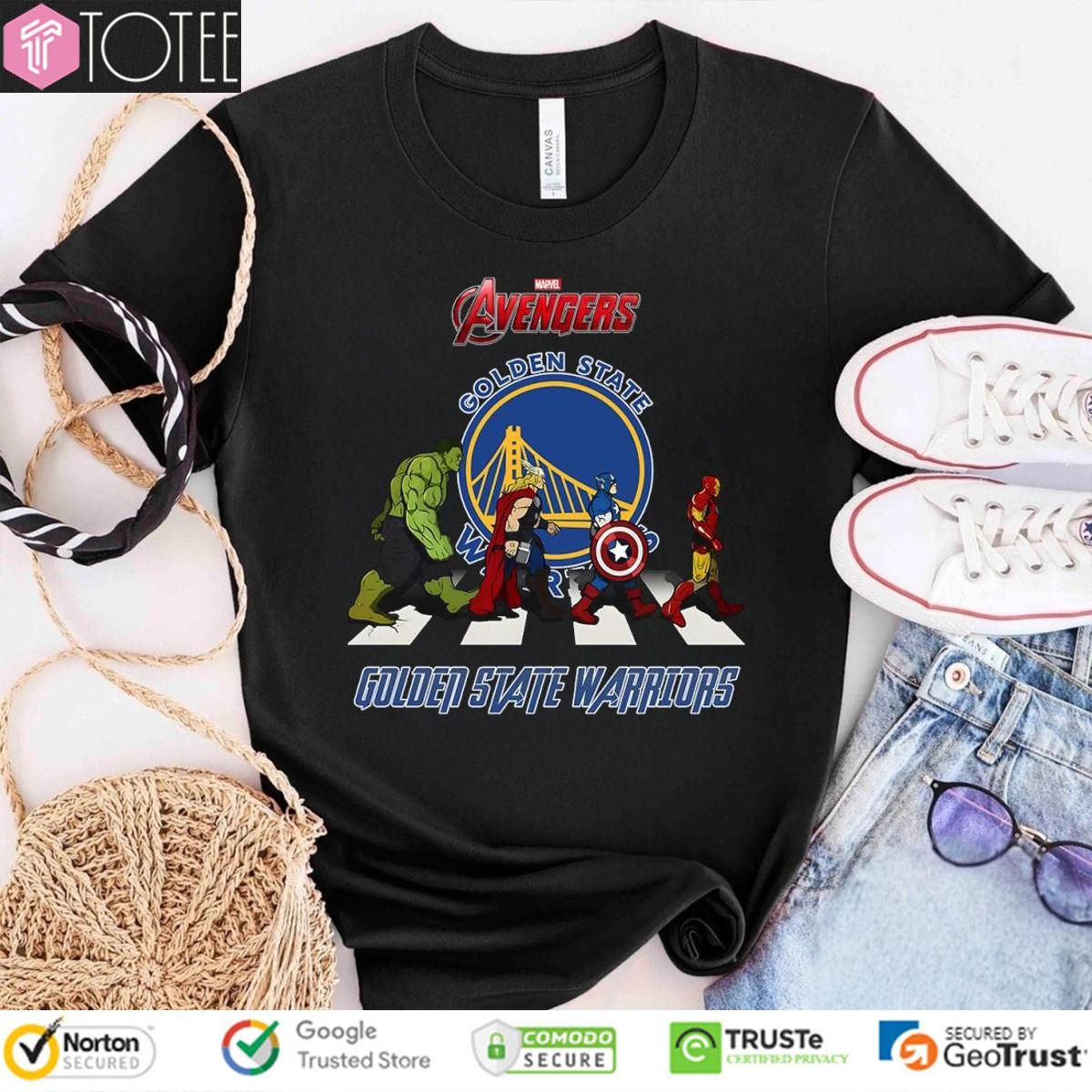 Marvel Avengers Abbey Road Golden State Warriors Nba T-shirt