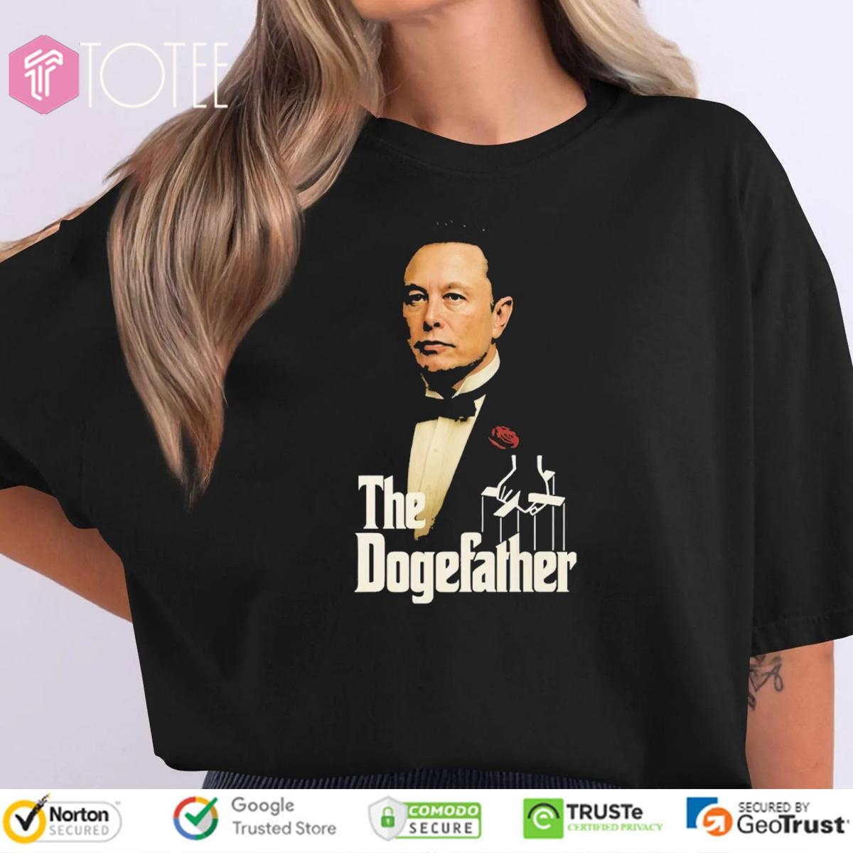 The Dogefather Elon Musk Parody The Godfather T-shirt