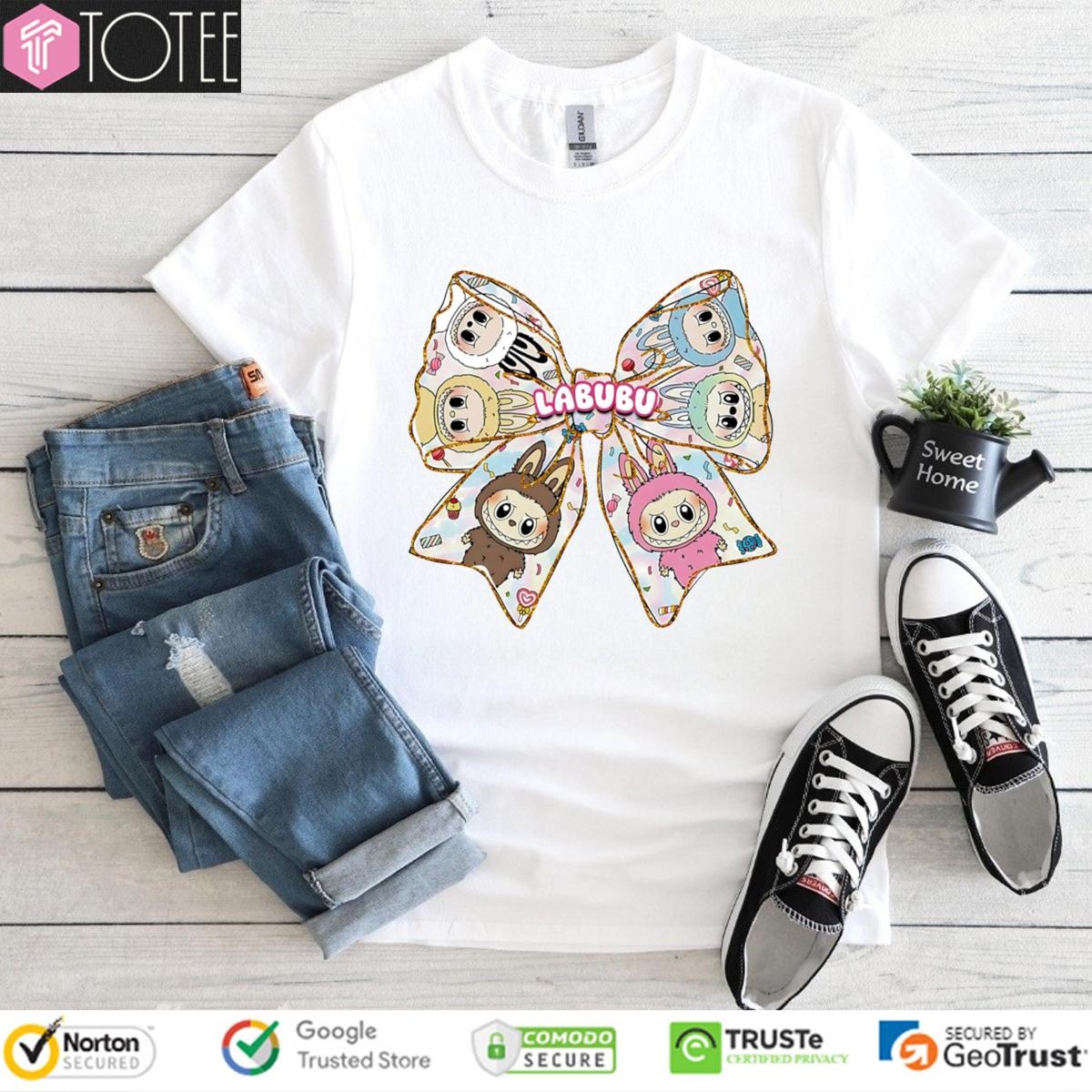 Bow Cute Labubu The Monsters T-shirt
