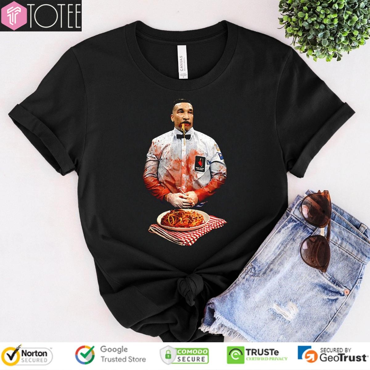 Tony Weeks Eating Bloody Spaghetti T-shirt