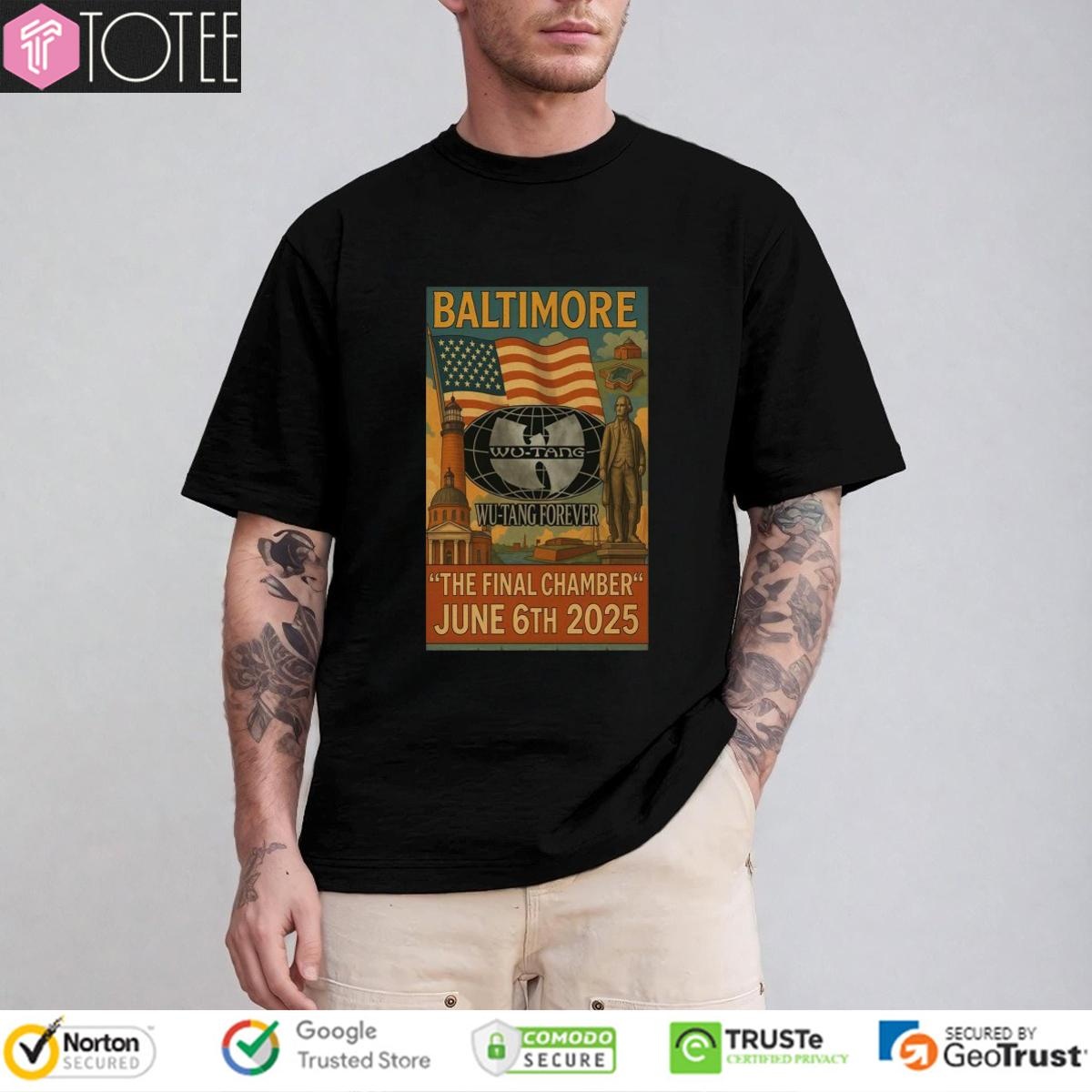 Baltimore Wu-Tang Forever The Final Chamber June 6Th 2025 T-shirt