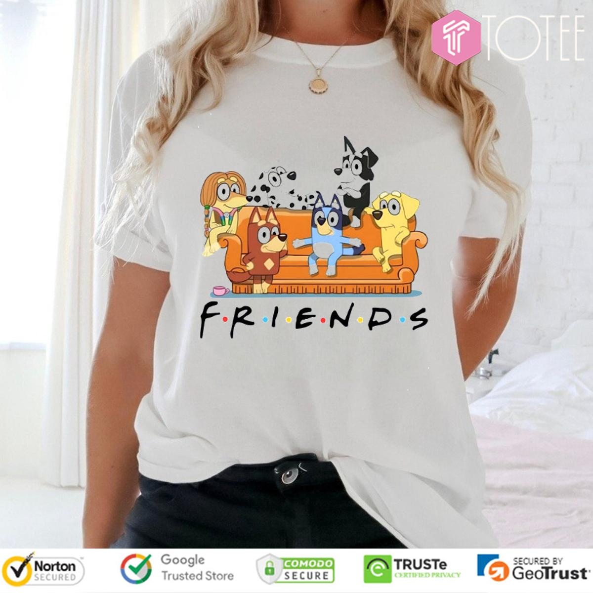 Bluey Family Star Wars X Friends Tv Show T-shirt