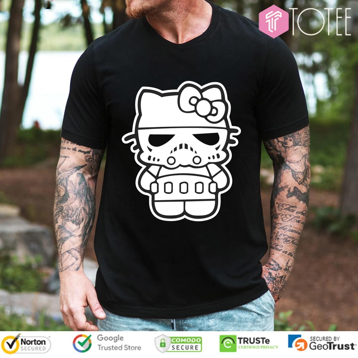 Hello Stormtrooper Parody Cat Hello Kitty Star Wars T-shirt