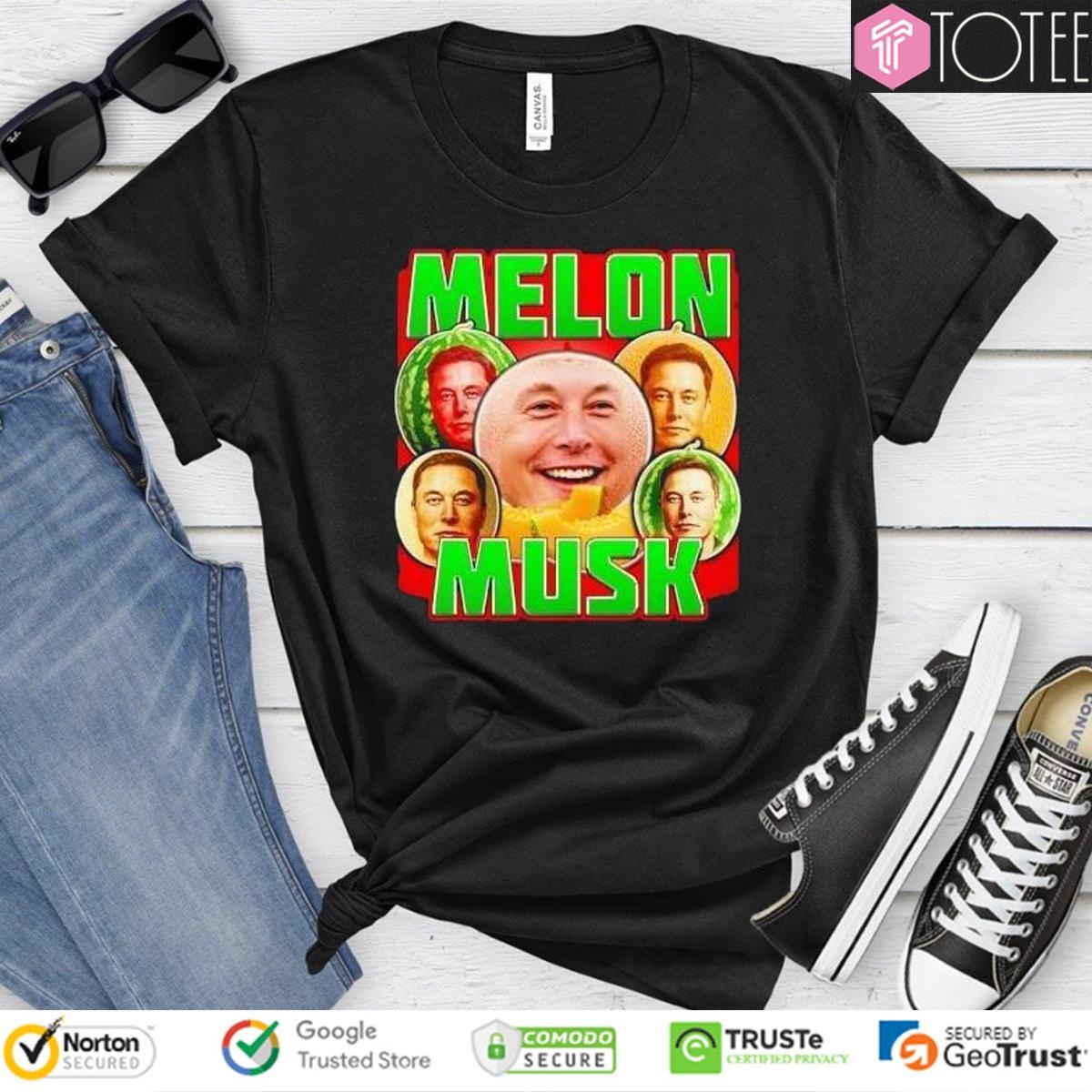 Melon Musk Parody Watermelon Elon Musk T-shirt