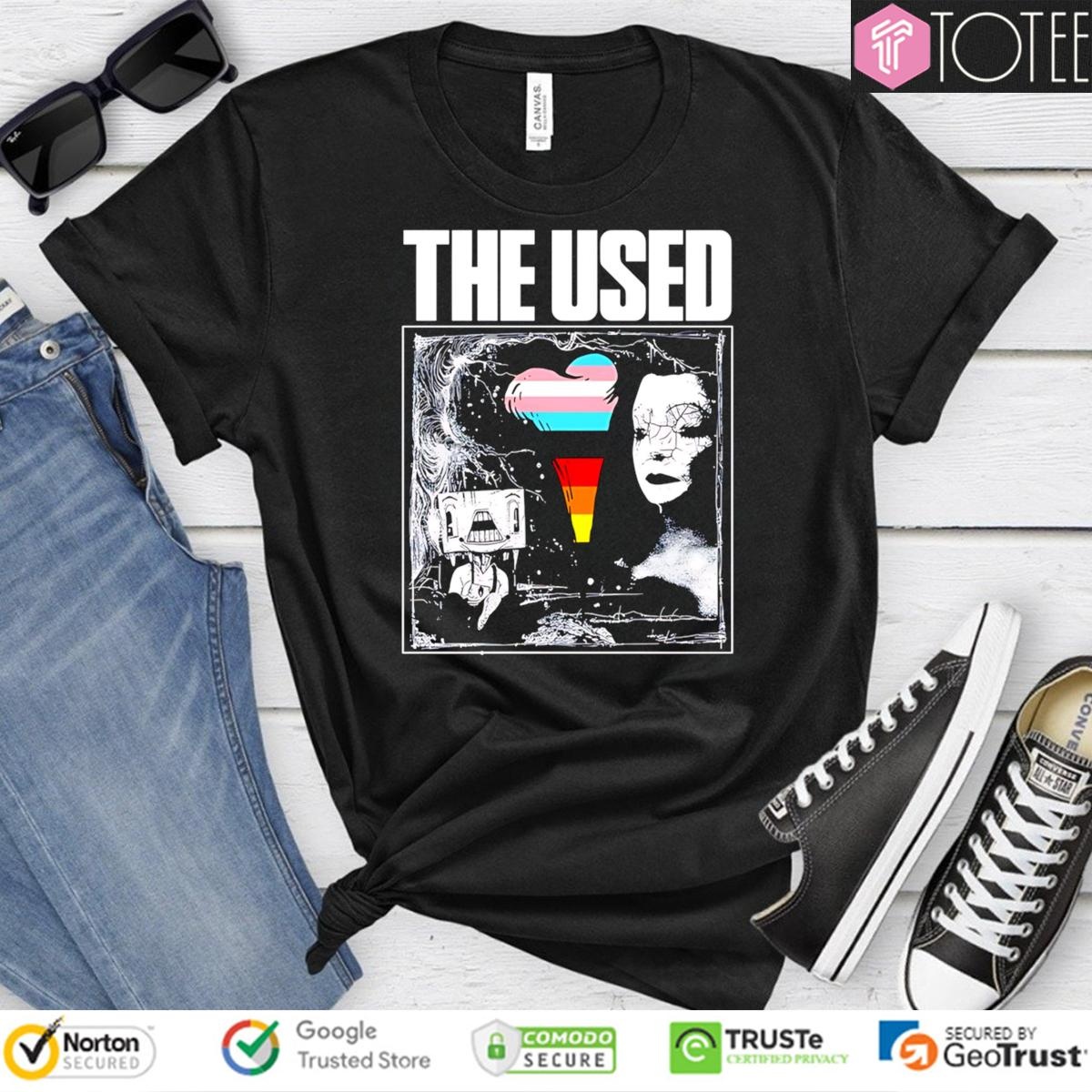 The Used Rock Band 25 Year Anniversary Tour Lgbt Pride T-shirt