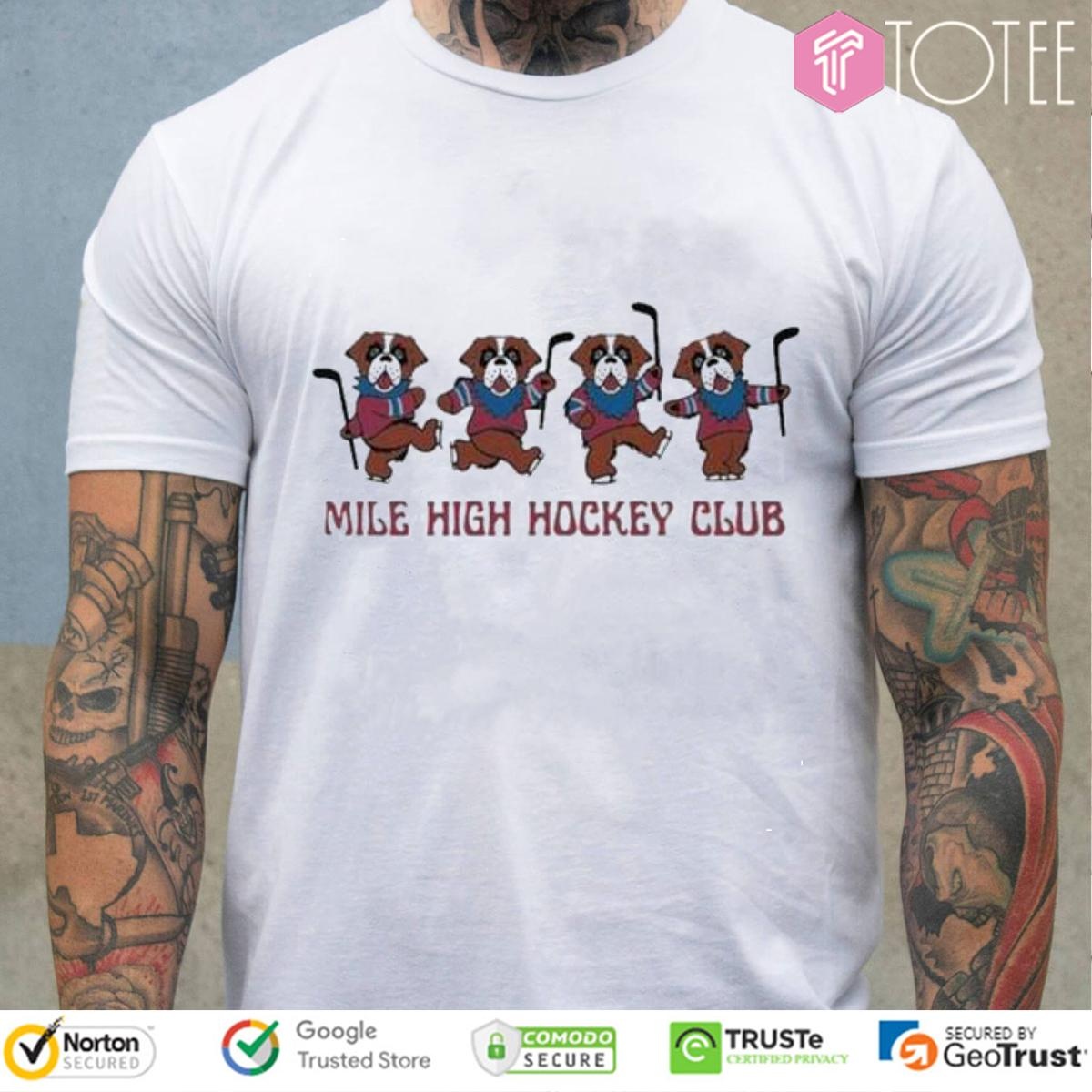 Grateful Dead Colorado Avalanche Mile High Hockey Club T-shirt