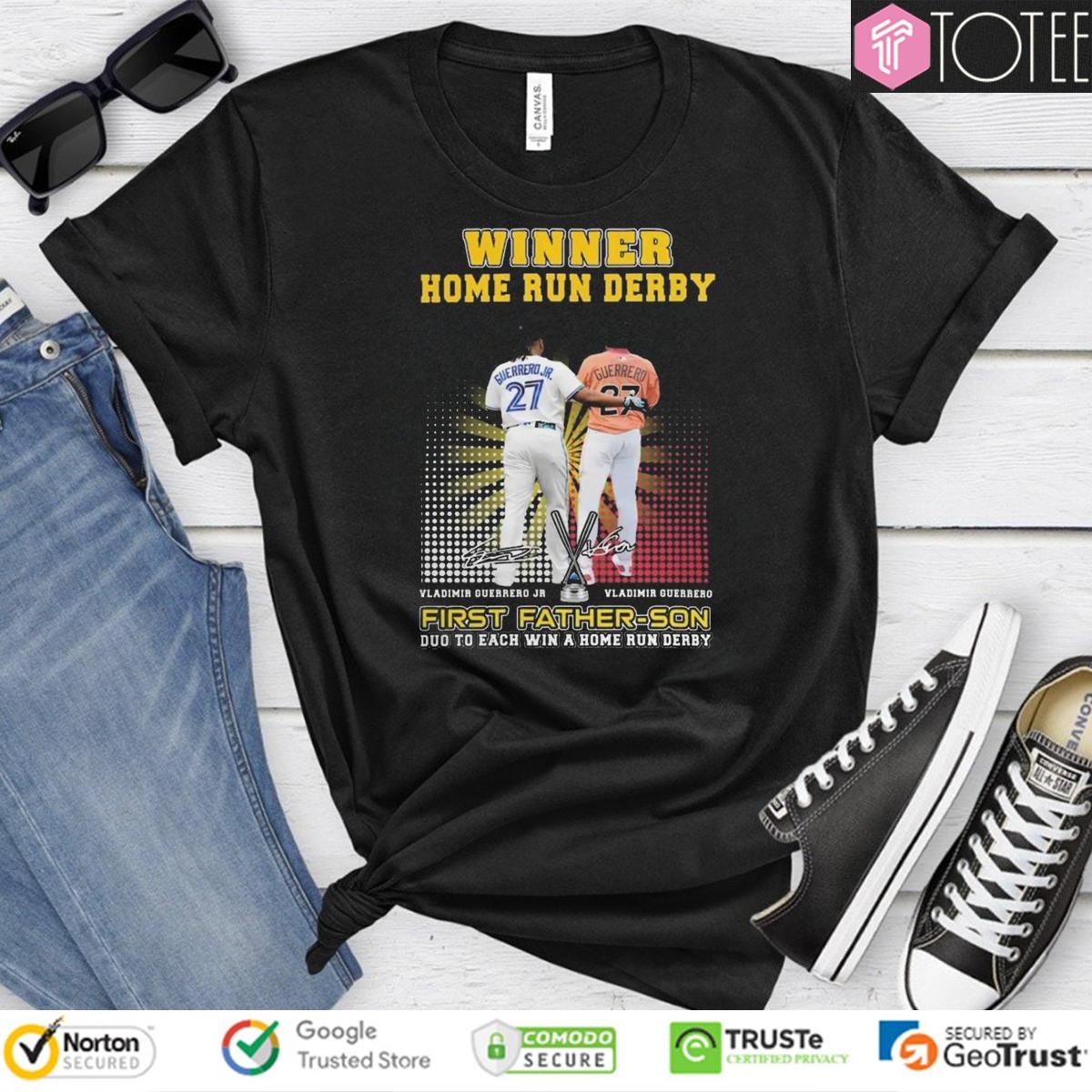 Winner Home Run Derby Vladimir Guerrero First Father Son Duo To Each Win T-shirt