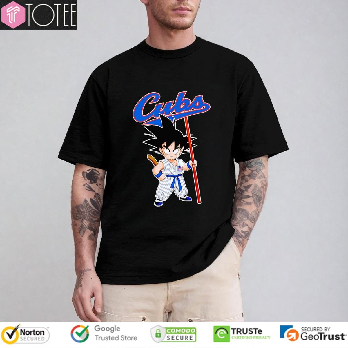 Dragon Ball Z Goku Cosplay Chicago Cubs T-shirt