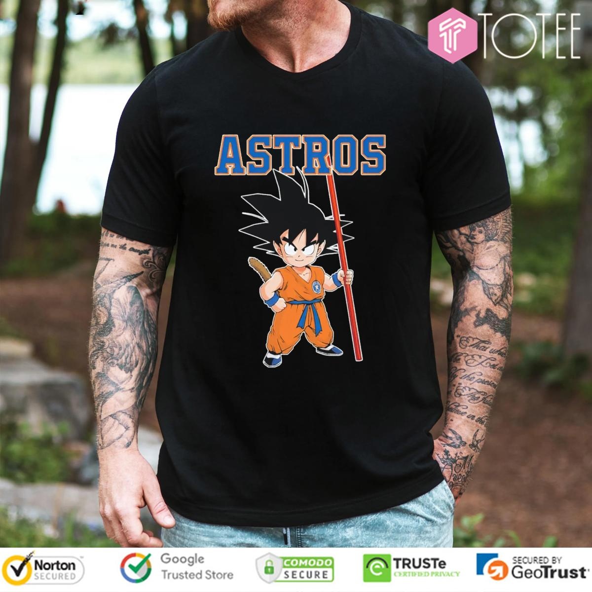 Dragon Ball Z Goku Houston Astros Baseball T-shirt
