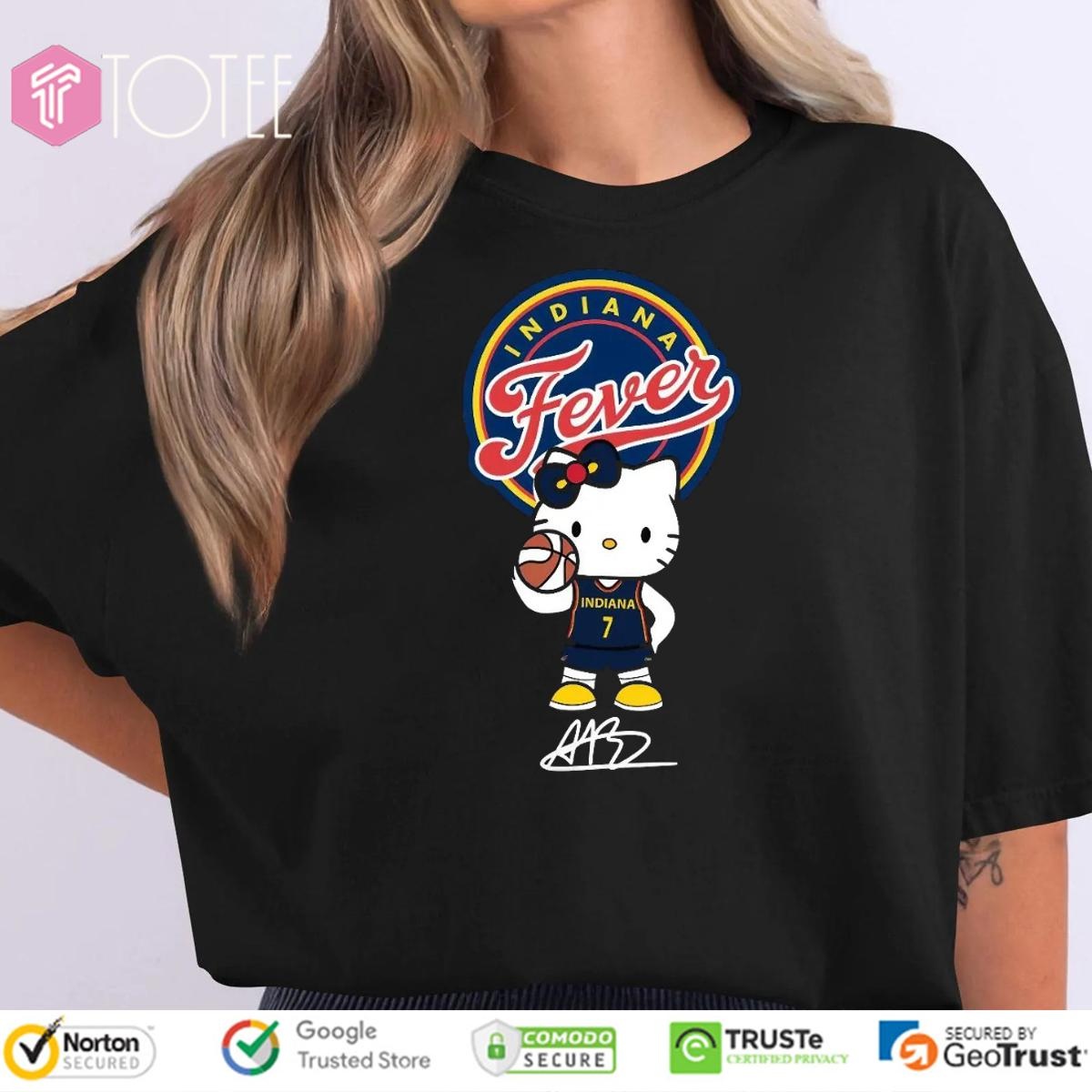 Indiana Fever Aliyah Boston Hello Kitty Signature T-shirt