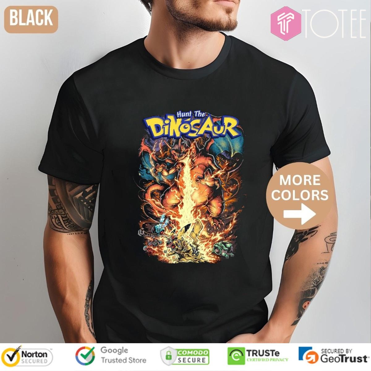 Hunt The Dinosaur Pokemon Charizard T-shirt