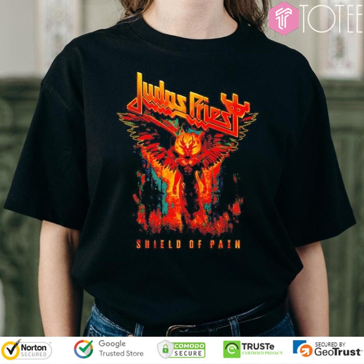 Judas Priest Shield Of Pain Tour 2025 Winged Demon T-shirt