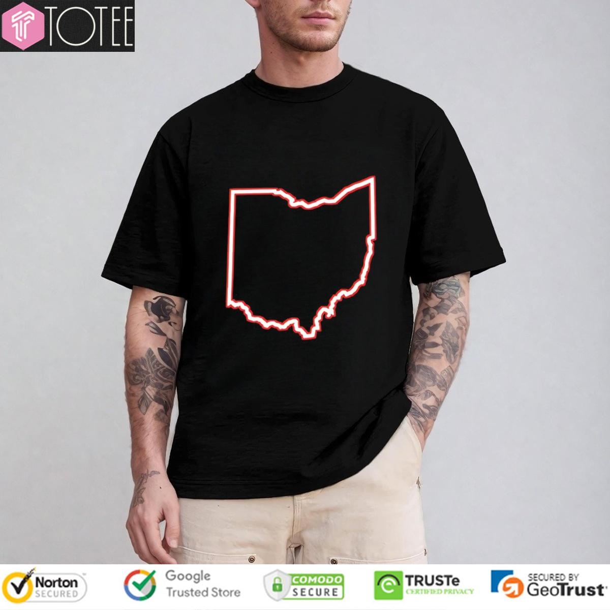 Ohio Map Simple T-shirt