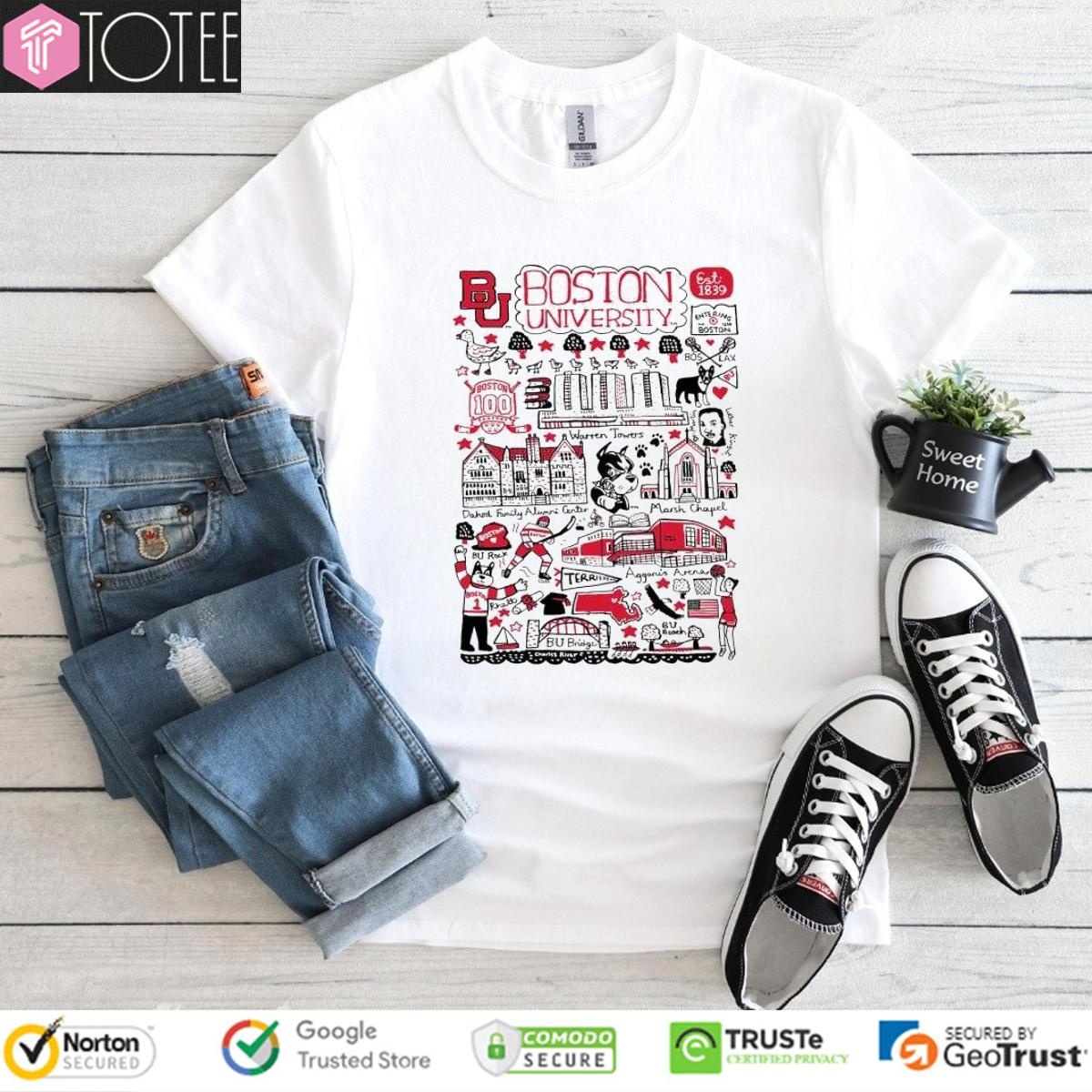 Boston University Art Illustration T-shirt