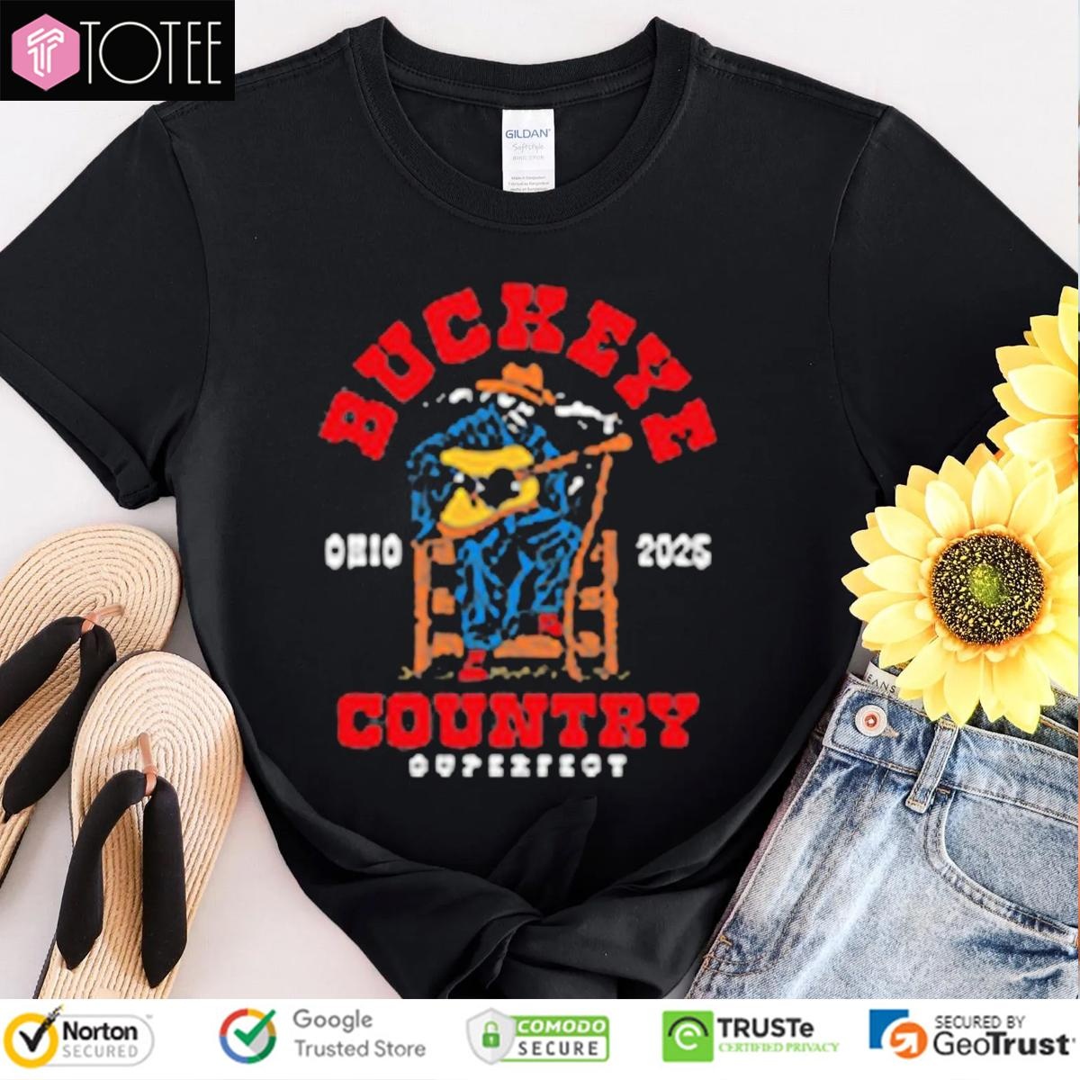 Buckeye Country Superfest Grim Reaper Guitar Ohio 2025 T-shirt