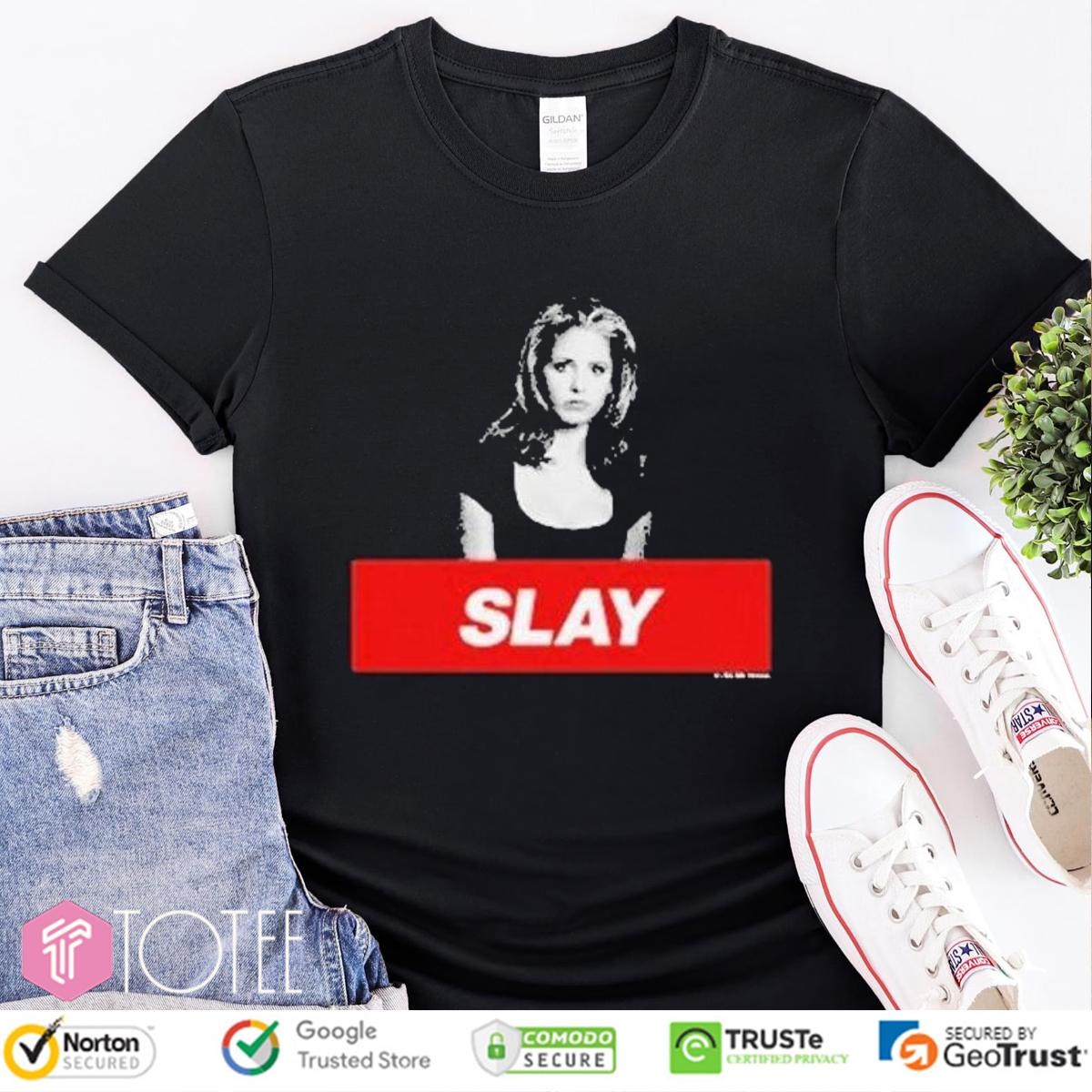 Buffy The Vampire Slayer Slay Photo Shirt