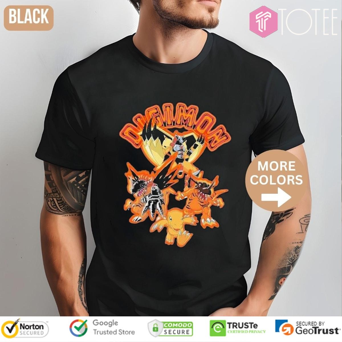 Dim Mak Digimon Agumon Evolution T-shirt