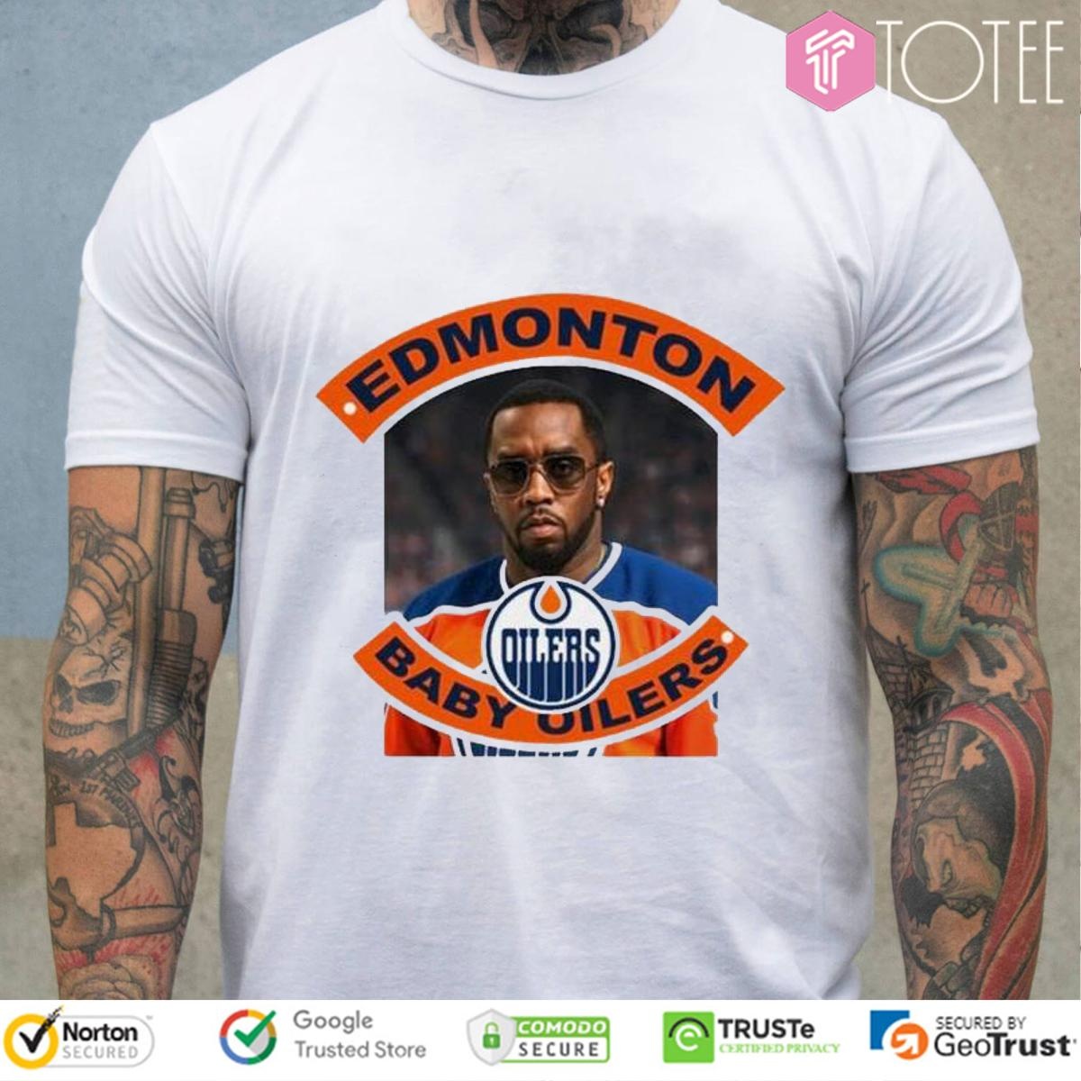 Edmonton Baby Oilers Parody Diddy Edmonton Oilers T-shirt