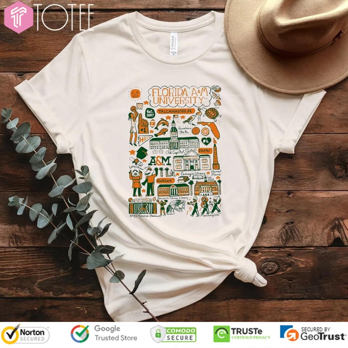 Florida A&M University Art Illustration T-shirt