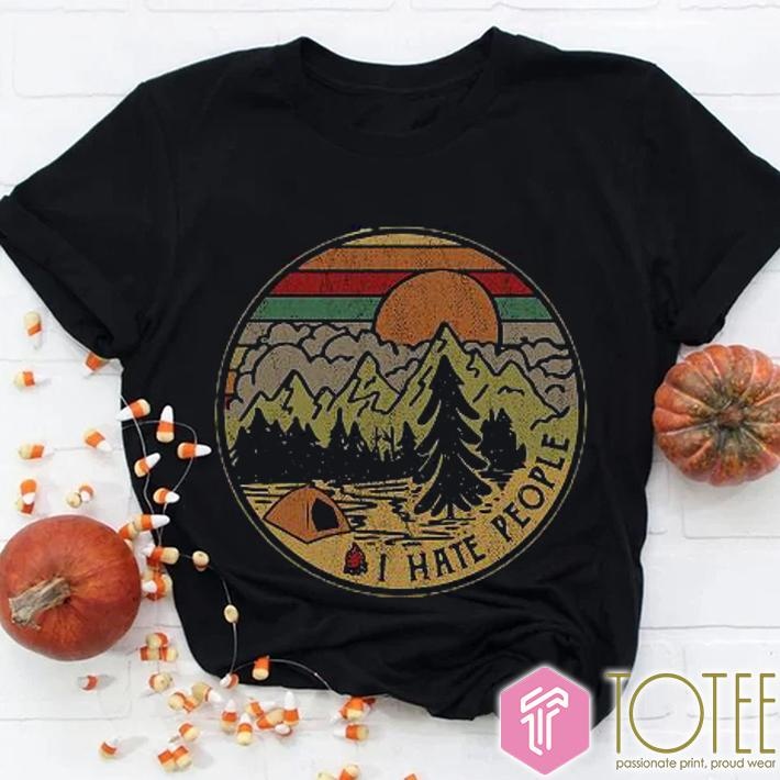 I Hate People Camping Vintage T-shirt