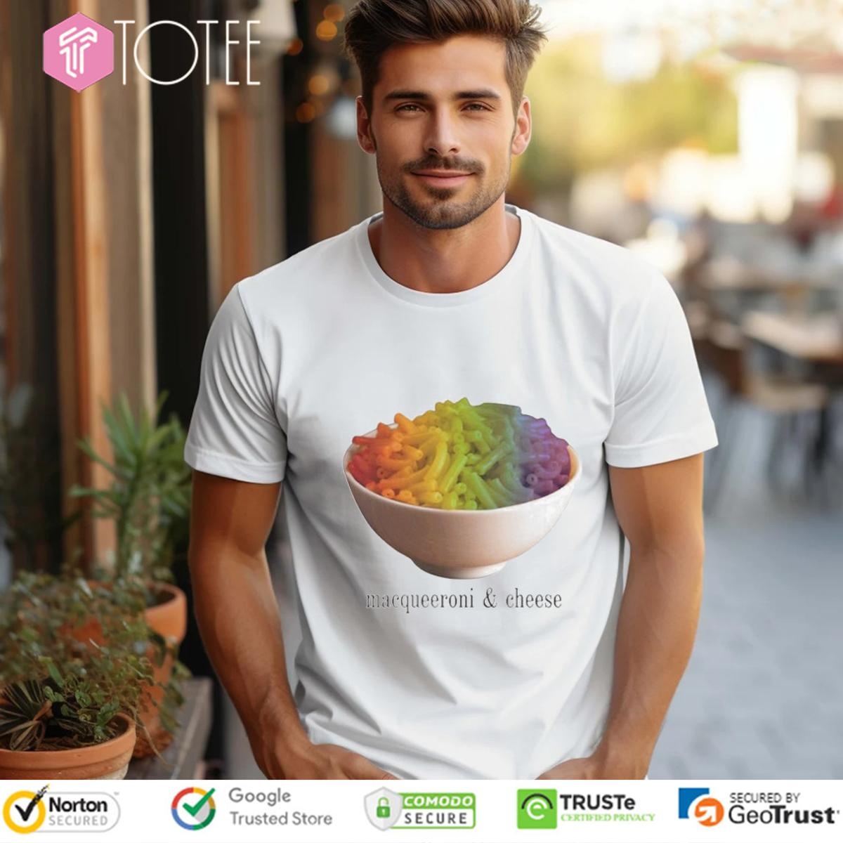 Macqueeroni And Cheese Pride Rainbow T-shirt