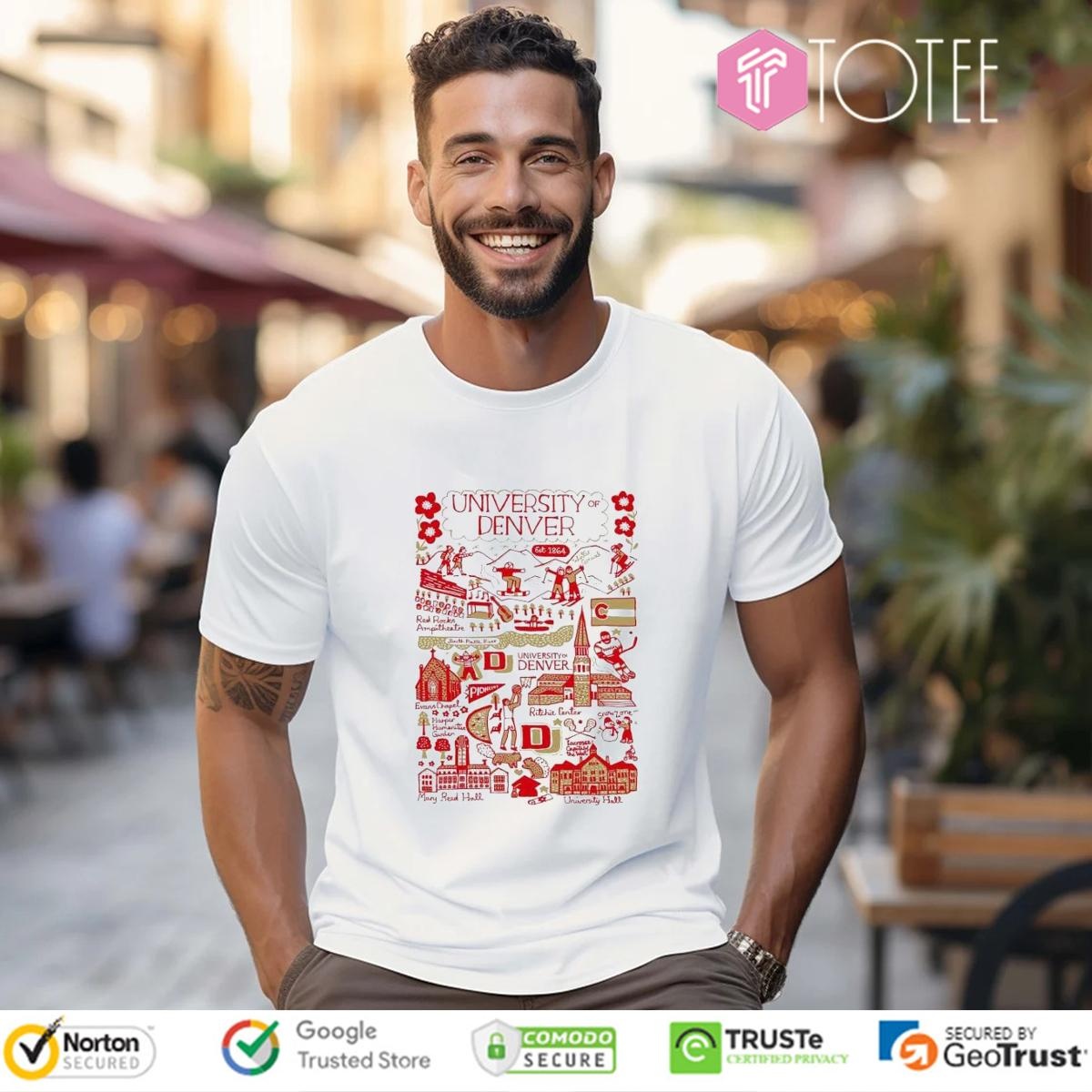 University Of Denver Art Illustration T-shirt