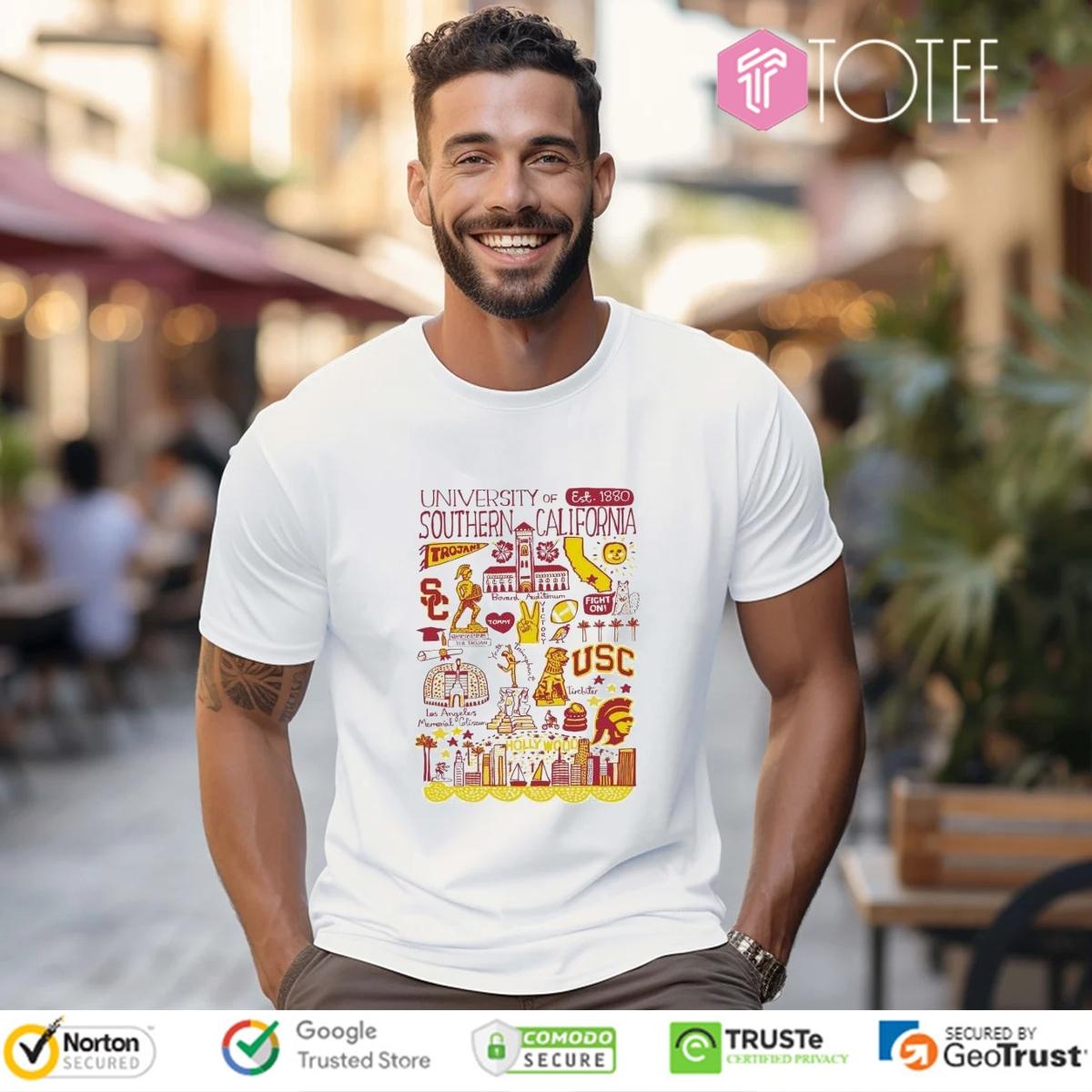 University Of Southern California Art Illustration T-shirt