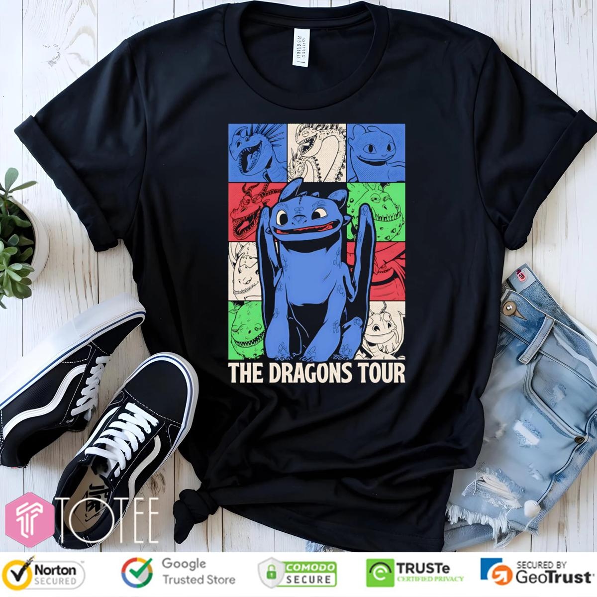 Toothless The Dragons Tour T-shirt