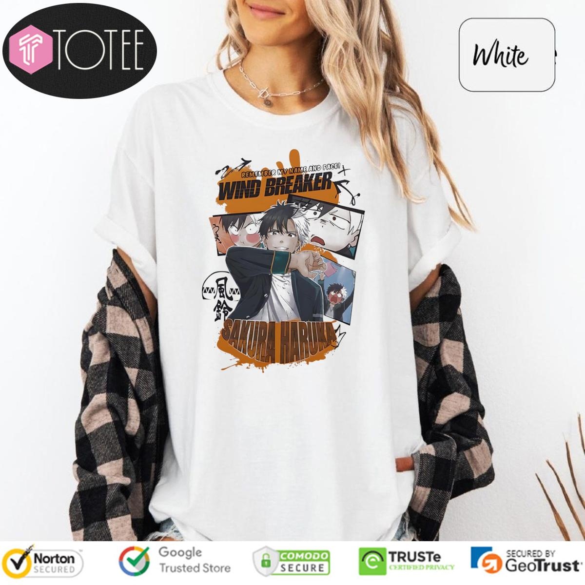Wind Breaker Sakura Haruka Remember My Name And Face T-shirt
