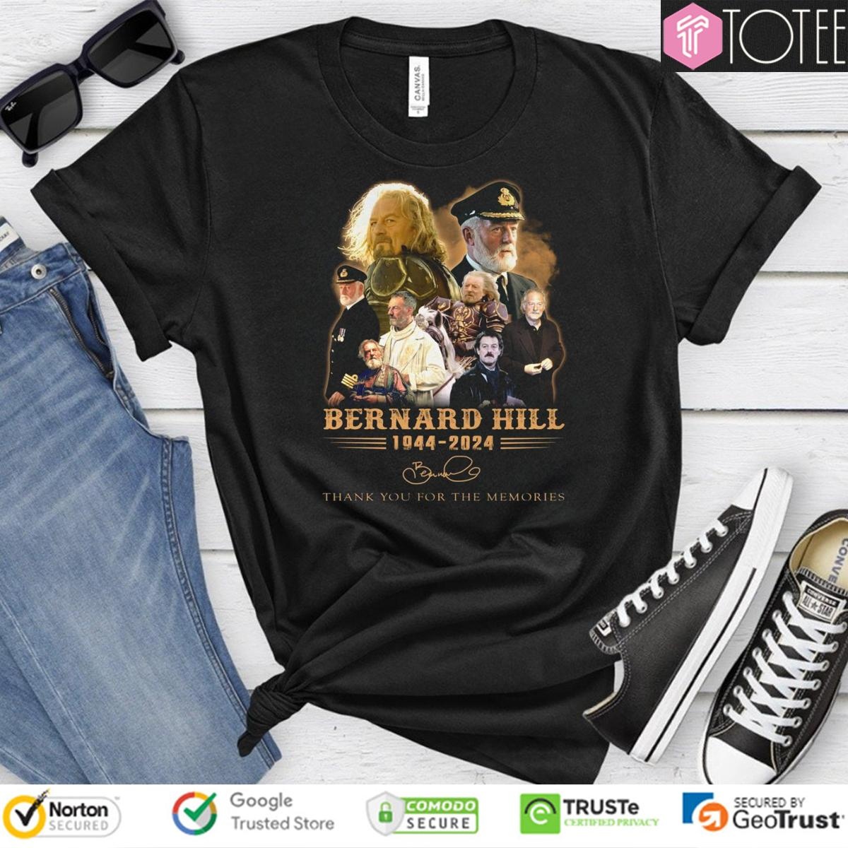 Bernard Hill 1944-2024 Signature T-shirt
