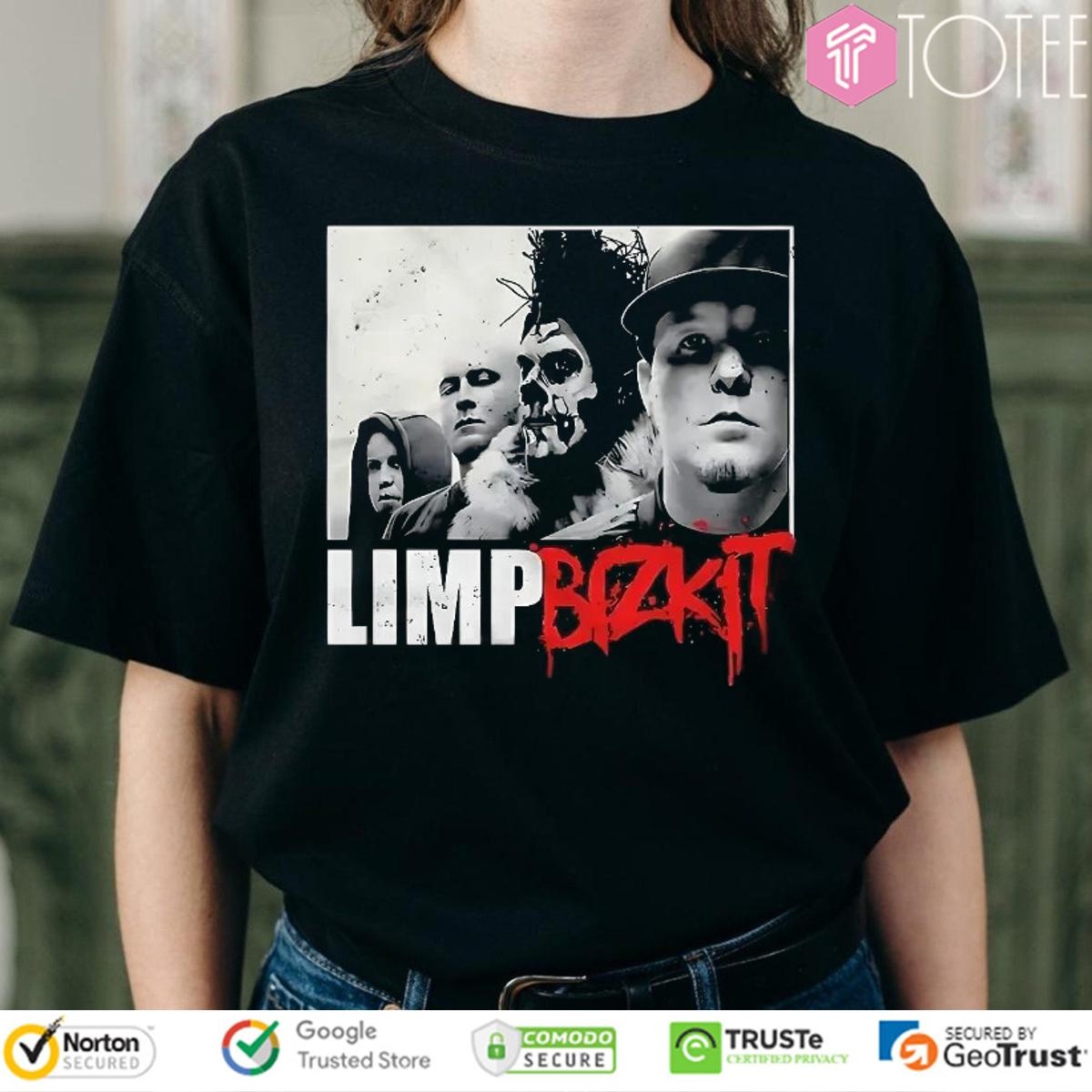 Limp Bizkit Grunge Portrait Band Members Metal T-shirt