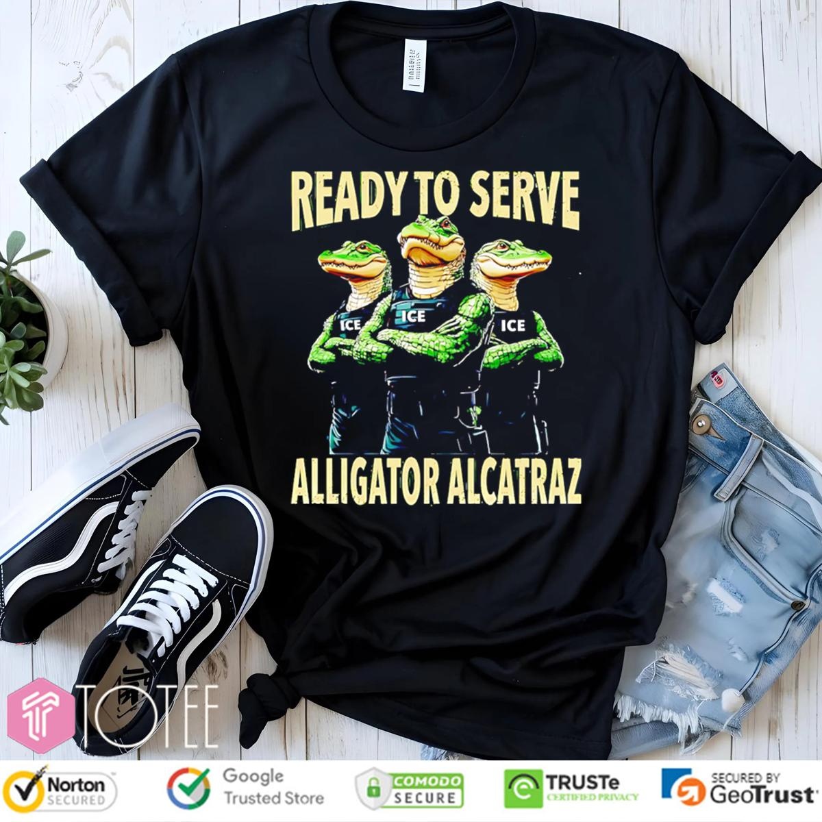 Ready To Serve Alligator Alcatraz Ice T-shirt