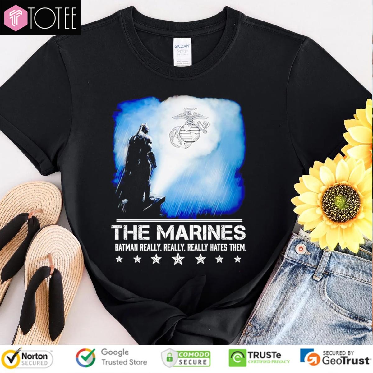 The Marines Batman Really Really Really Hates Them Bat-Signal T-shirt