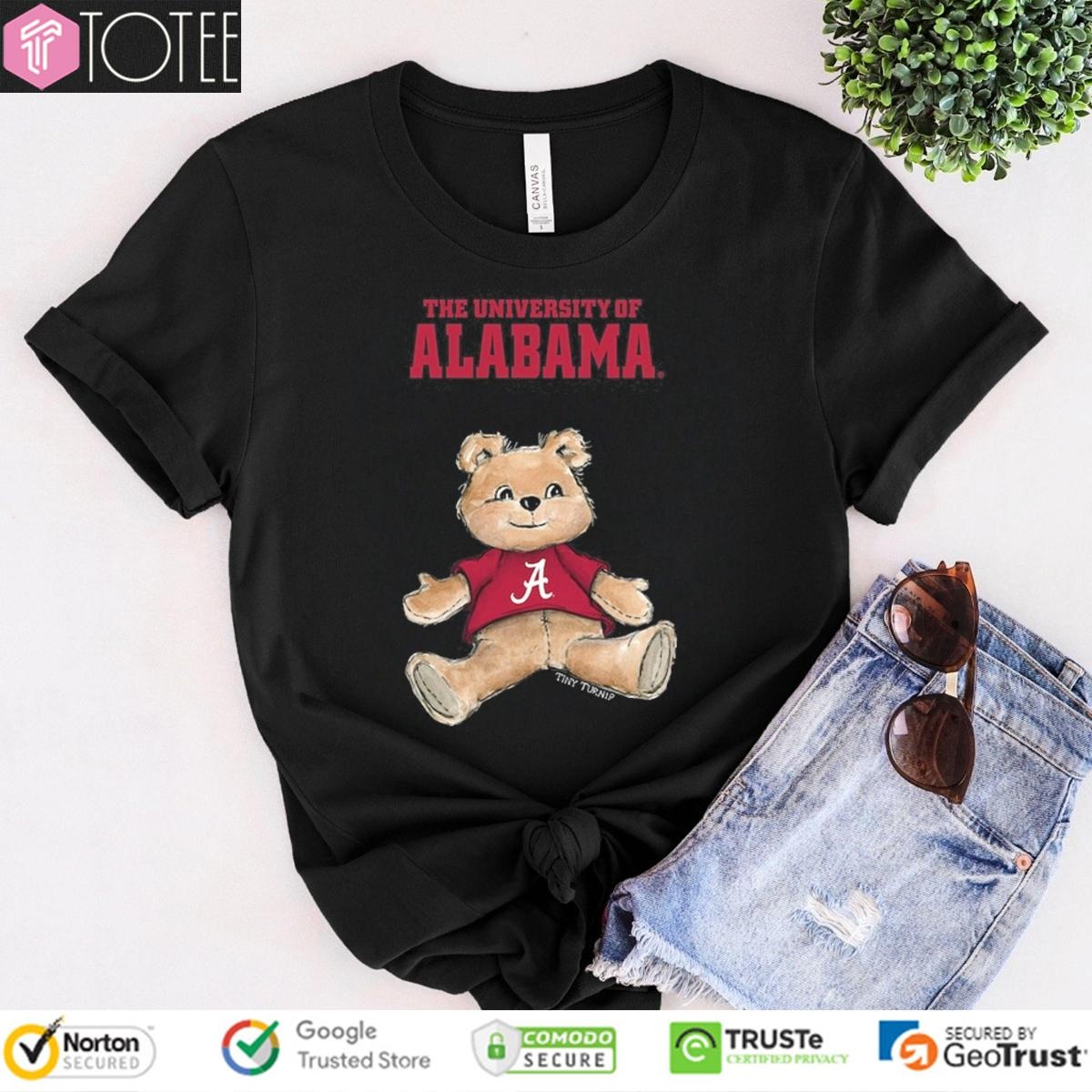 Tiny Turnip Teddy Bear X Alabama Crimson Tide T-shirt