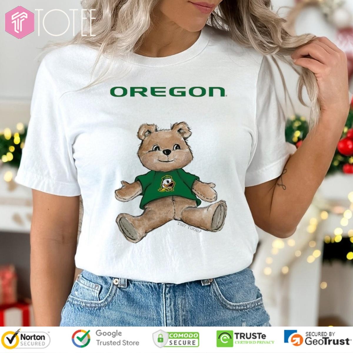Tiny Turnip Teddy Bear X Oregon Ducks T-shirt