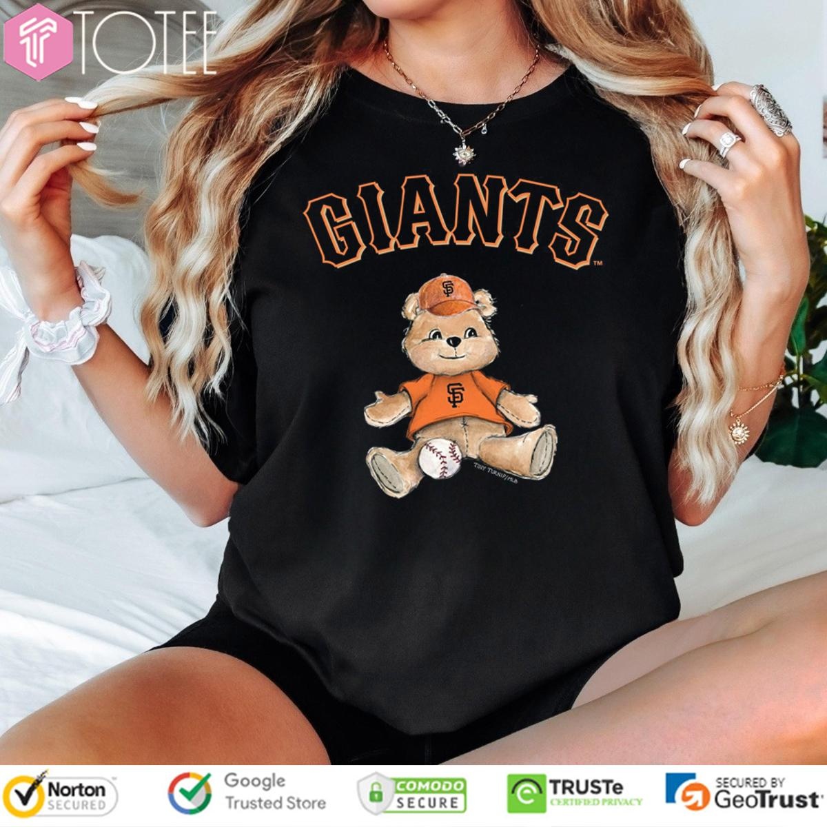 Tiny Turnip Teddy Bear X San Francisco Giants Baseball T-shirt